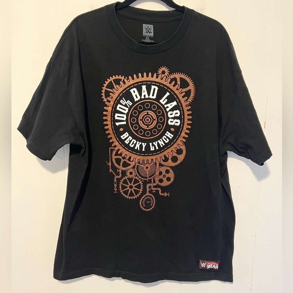 Becky Lynch 100% Bad Lass Short Sleeve Tshirt WWE Authentic Wear AA6*